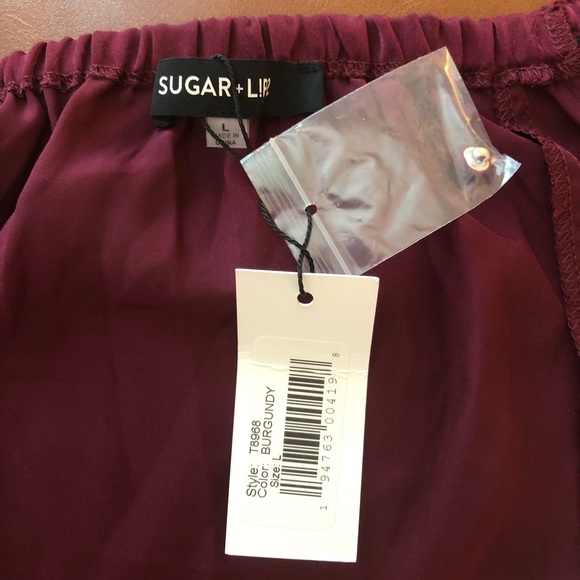 Silk feeling wrap top - Picture 3 of 3